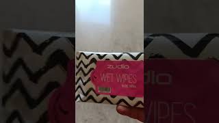 zudio wet wipes cucumber🥒/alovera, lip colour remover🙂