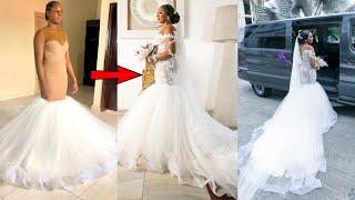 HOW I MADE MY WEDDING GOWN FROM SCRATH| Making the perfect wedding dress