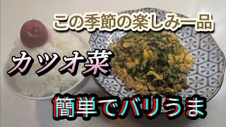 この時期に味わえるカツオ菜レシピ 栄養豊富でこの季節が待ち遠しくなりますよ  @ようさんとまるさん