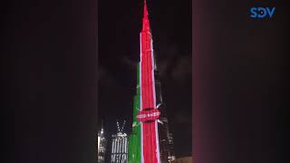 Kenyan flag honoured on the world's tallest building in Dubai
