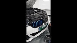 BMW 530i 키드니그릴 랩핑(Full vid.)│BMW 530i Kidney Grille Wrapped Gloss Black(Full vid.)