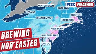Brewing Nor'easter Takes Aim At I-95 Corridor With Potential For Heavy Snow, Vicious Winds