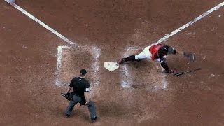 NYM@MIA: Rojas makes a diving stop at first