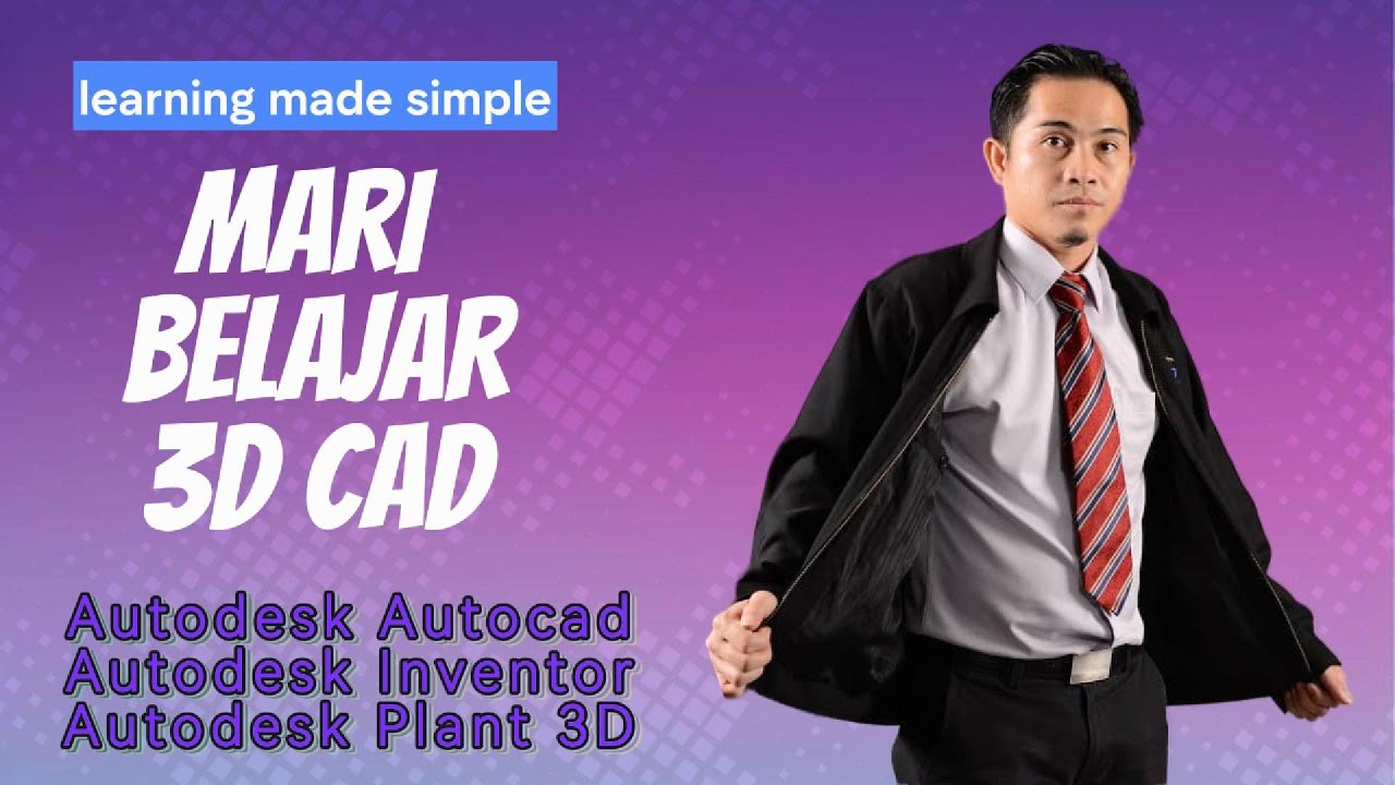 Latihan 3d Cad Autodesk Inventor Part 5 Youtube