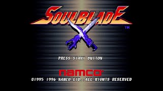 Soul Blade. [PlayStation] 1CC. Arcade Mode. All - LongPlay. 60Fps.