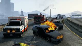 GTA 5 Explosion Highway 2 part 2, Ragdoll