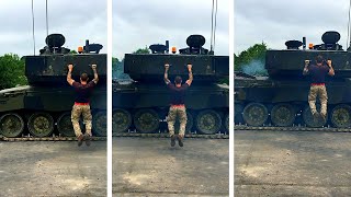 Pull Ups On Side Of Tank