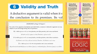 2. a) Deductive & Inductive b)Truth, Validity, Soundness with Solved Exercises