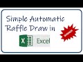 Simple Automatic Raffle Draw in Excel