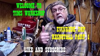 Evinrude 1965 3hp reinstall part 1 Install new reed and gaskets