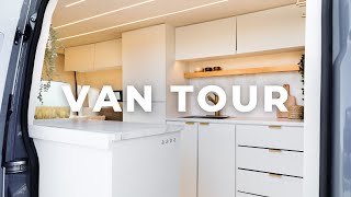 VAN TOUR | Modern and Luxurious Home on Wheels | Custom 144\