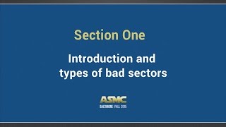 DDI Training Section 1 - Introduction and type of bad sectors