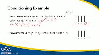 CS394R - 04.07.04: Conditional PMFs & Conditional Expectation