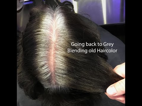 Hair color correction back to grey Hair color correction back to grey