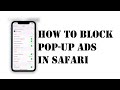 How to Block Pop-up Ads in iPhone Safari | Safari Guide