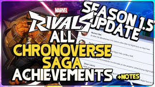 How to get All Chronoverse Saga Achievements in Marvel Rivals SEASON 1.5 UPDATE