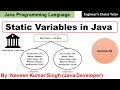 Static variables in Java | Java Programming Language | Java