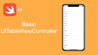 Basic UITableViewController - Swift #2 - iOS Programming