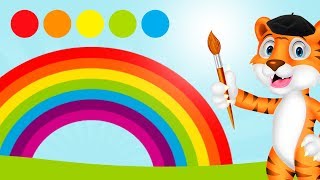 Kleuren van de regenboog leren 🌈 kleuren leren voor peuters en kleuters 🏳️‍🌈