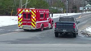 City of Franklin N.H. Fire Department 7 Ambulance 1 responding