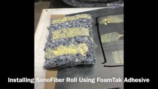 Auralex SonoFiber Roll Install With FoamTak Spray