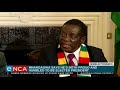 newly elected zimbabwean president emmerson mnangagwa addresses media