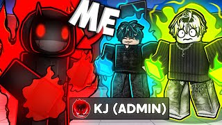 Trolling TOXIC PLAYERS With an ADMIN KJ MOVESET... (Roblox The Strongest Battlegrounds)
