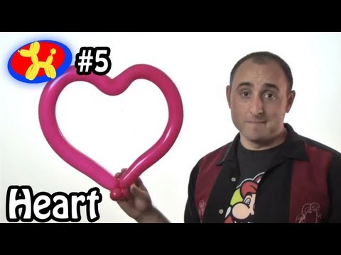One Balloon Heart - Balloon Animal Lessons #5 One Balloon Heart - Balloon Animal Lessons #5