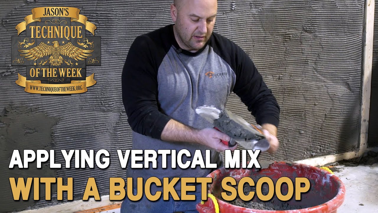 Quickly Apply Vertical Concrete Mix - YouTube