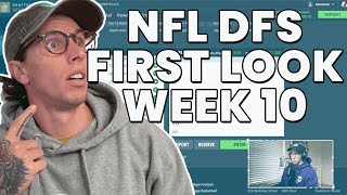 NFL DFS First Look for Week 10 DraftKings