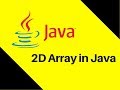 6.9 2D Array in Java