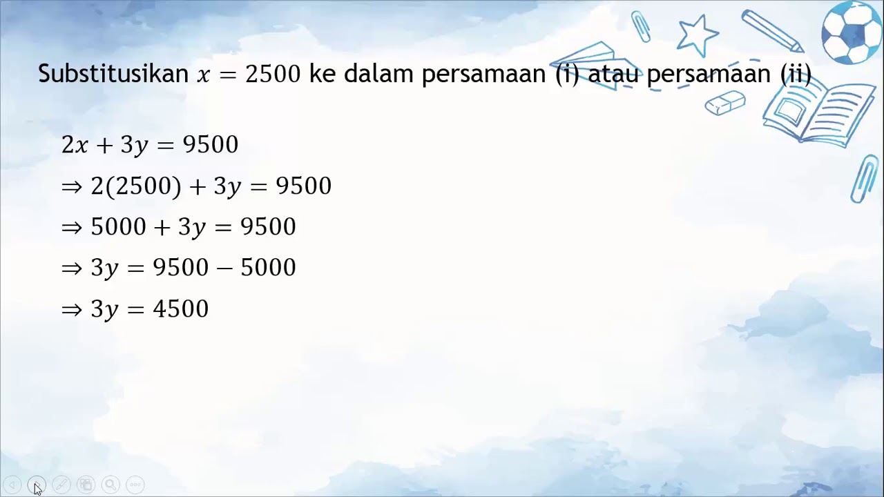 Menyelesaikan Soal Cerita SPLDV Metode Gabungan - SPLDV Kelas 8 SMP ...