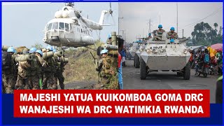 MACHAFUKO YAZUKA MJI MKUU WA CONGO KINSHASA, WANAJESHI WA DRC GOMA WAKIMBILIA RWANDA