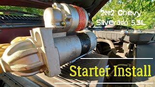 2002 Chevy Silverado 5.3L Starter Install