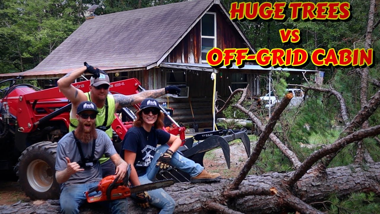 Danger At The Off Grid Cabin Cabin Build Tractor Work