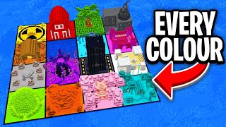 I Built a Base for EVERY COLOUR in Minecraft Hardcore!