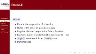 6.2 - Error Handling - Error Codes