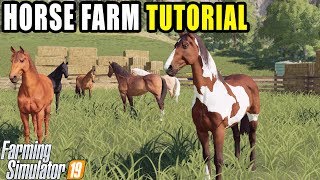 HOW TO: RAISE HORSES IN FARMING SIMULATOR 2019 | HORSE TUTORIAL