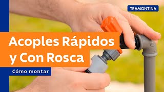 Cómo montar los juegos de acoples rápidos y con rosca en las mangueras | Tramontina