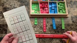 Montessori Math: The Stamp Game - Introduction and Addition (Static and Dynamic)