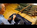 amazing sound! The process of making a bamboo flute. Korean traditional musical instrument.