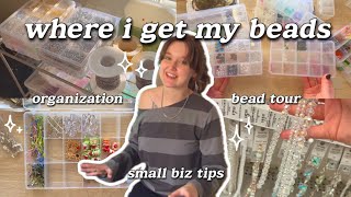 ✨WHERE I GET MY BEADS 🌱 bead tour + organization 🌷