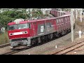 【jr貨物】遅２０７１レ ＥＨ５００ ４９ ３種類の大型クールコンテナ積載