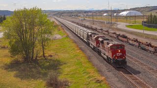 Duel SD70ACu Leading!! CP 7046 and 7047 Leading CP 602 East at Keith,AB