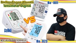 Perbandingan Akurasi Tensimeter Digital Antara Jziki,Sinocare BA - 801 \u0026 Sinocare BA - 823