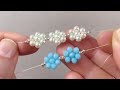 easy daisy beaded necklace tutorial how to make a flower necklace with beads