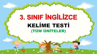 3.Sınıf İngilizce | Tüm Üniteler Kelime Testi