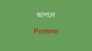 ভাষা আয়ত্ত করতে 100টি প্রয়োজনীয় ফরাসি শব্দভাণ্ডার শব্দ - অংশ 1