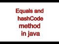 Equals And HashCode  method in java