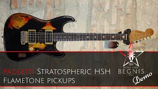 DEMO - PAOLETTI STRATOSPHERIC HSH LOFT with FlameTone pickups + Victory Sheriff 22